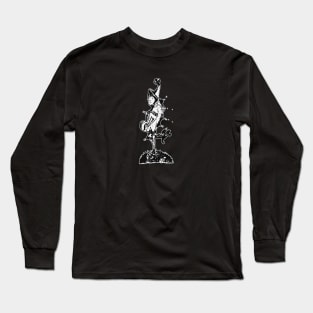 Grotesque medieval art - black and white Long Sleeve T-Shirt